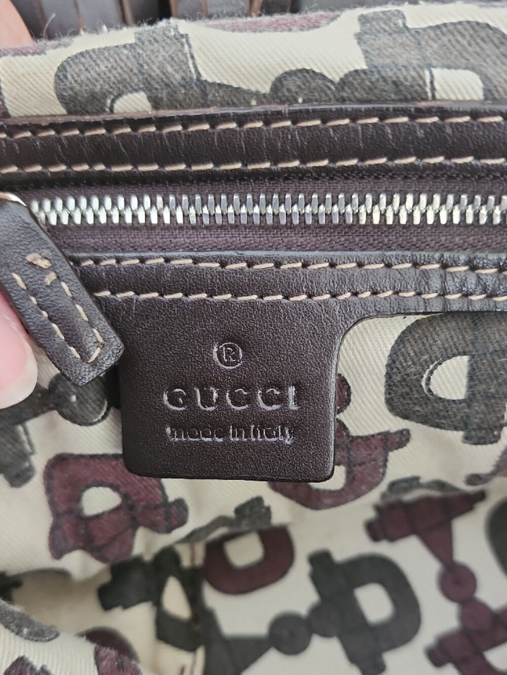 Gucci Babouska Indy Hobo Bag Dark Brown Guccissima Leather AUTHENTIC - Picture 12 of 16